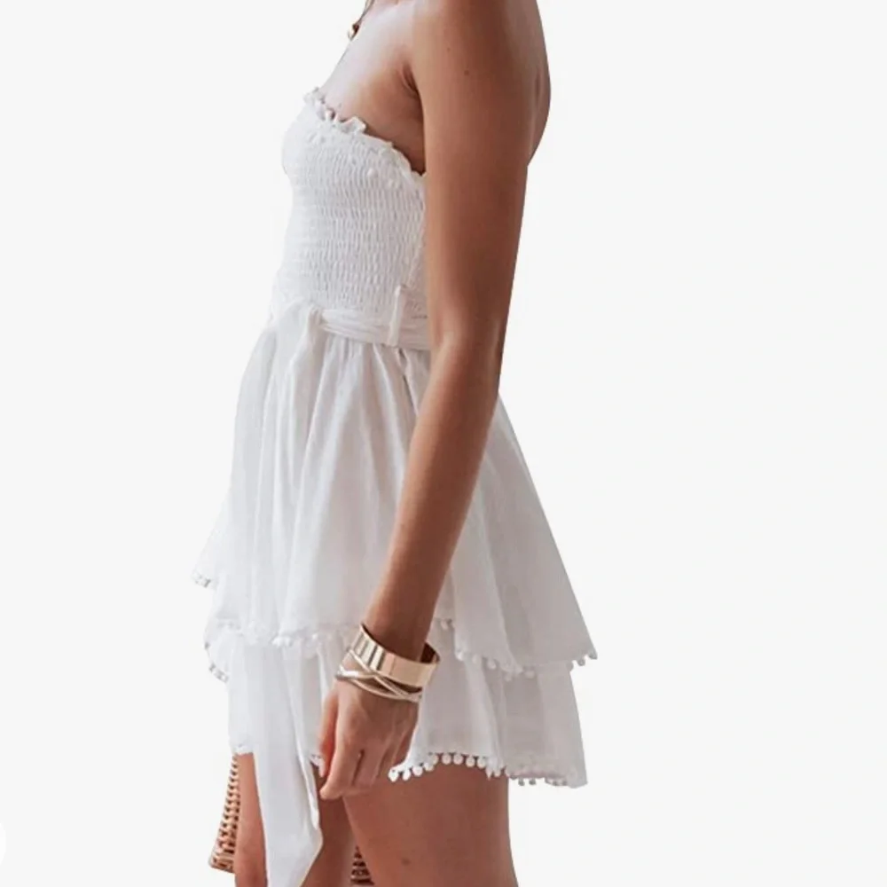 Strapless Ruffle Romper - Picture 3 of 6